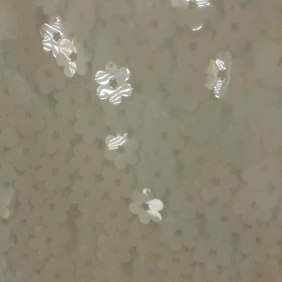 Zara Cream Daisy 3D Appliqué Cami Strap Bodysuit Floral Snap Buttons size M - Picture 4 of 13